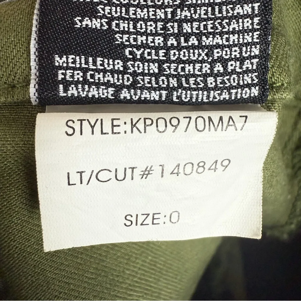 Kut From‎ The Kloth Reese Ankle Straight Leg Utility Pants Olive Green Size 0 - Image 13