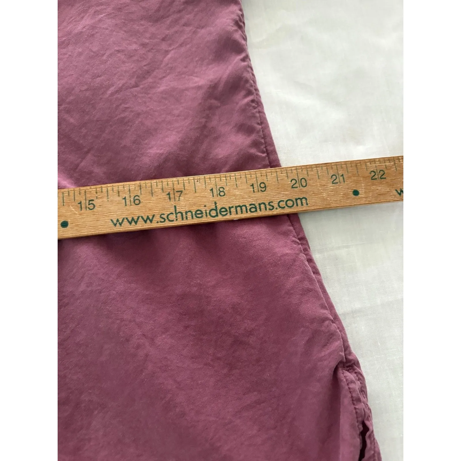 Soft Surroundings Blouse Womens Small Purple Linen Blend Silky Lightweight - Image 15