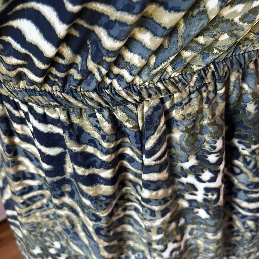 Ya Los Angeles Wrap Jungle Dress Strapless Off Shoulder Womens Medium - Image 9