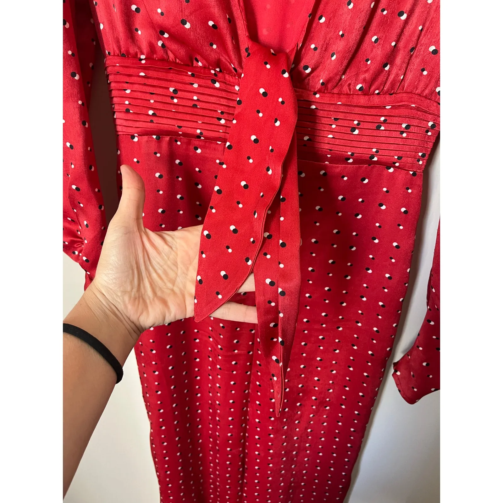 House of Harlow 1960 x Revolve sz. XS Vera Red Polka Dot Jumpsuit - Image 10