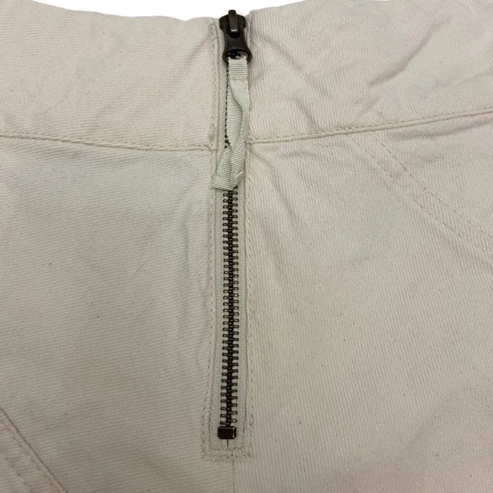 Anthropologie • Maeve Cream Denim Skirt - Image 9