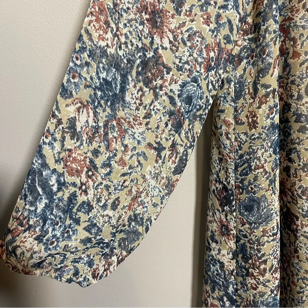 Entro boho long sleeve dress sheer sleeves large - Image 8