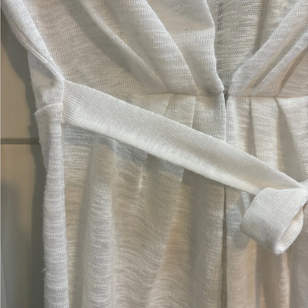 The Limited Sheer White Knit Cardigan with Belt, Sz XS - Image 2