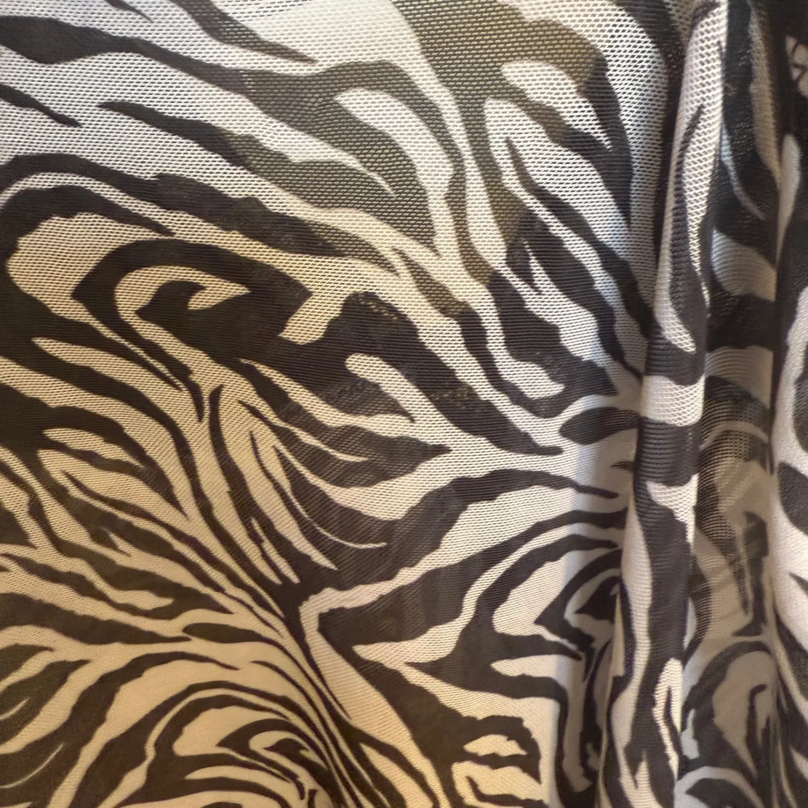 Adore Me Zebra Print Lace Trim‎ Chemise Lingerie Sleep Dress 1X - Image 5