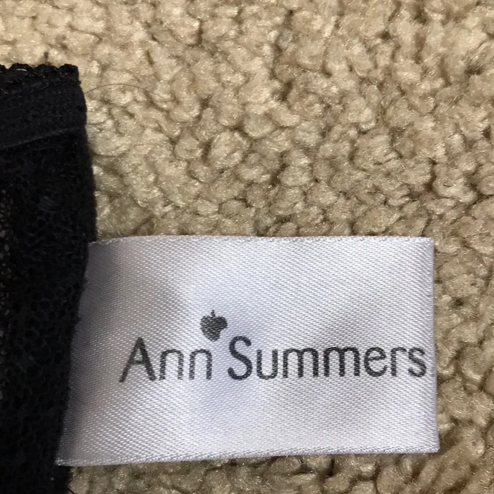 Ann Summers Women’s Black Pink Lace Bows Hanging Beads Strap Front Bra Sz 34C - Image 9