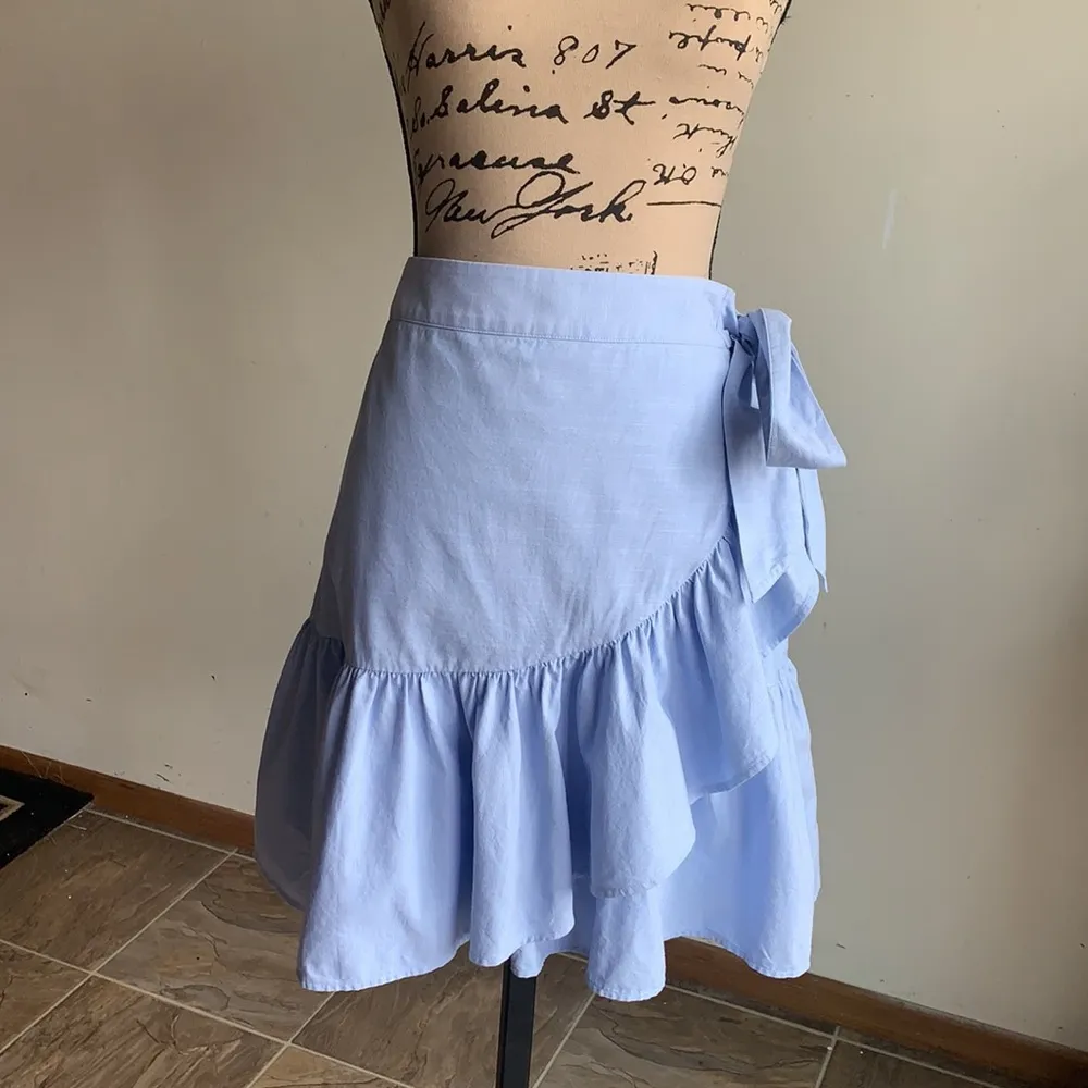 1901 Chambray Ruffle Layered Skirt - Image 5