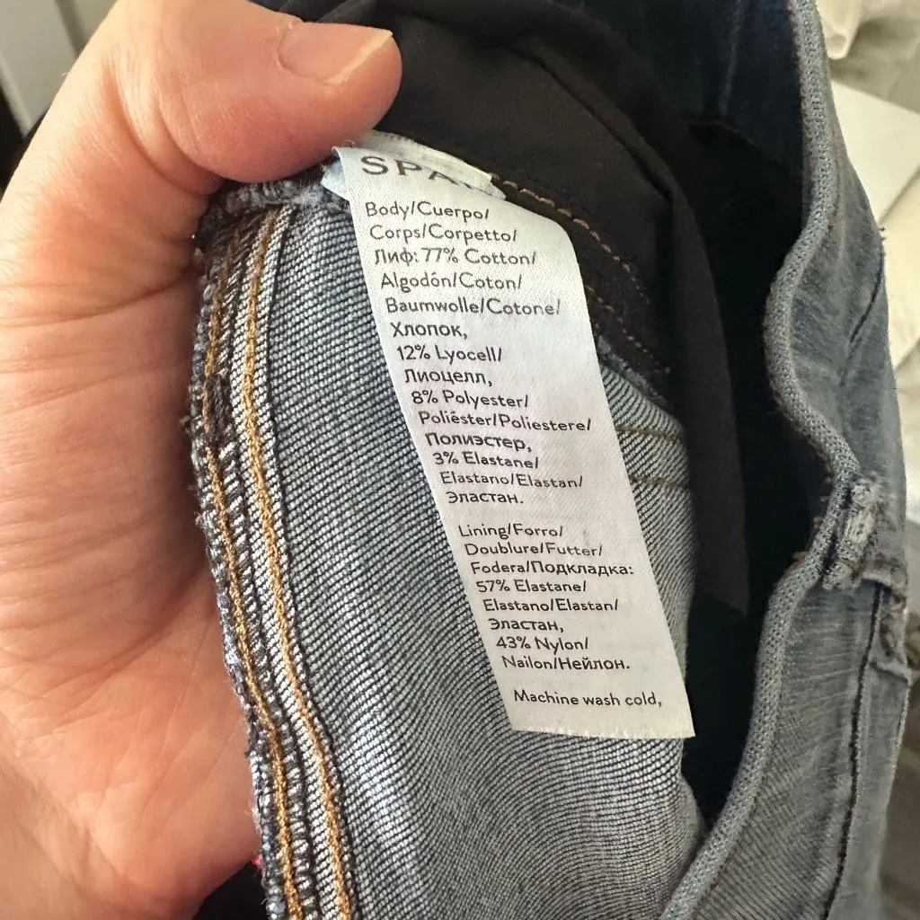 Spanx Women’s Small Light Vintage Wash Skinny Pull on Jeans - Image 5