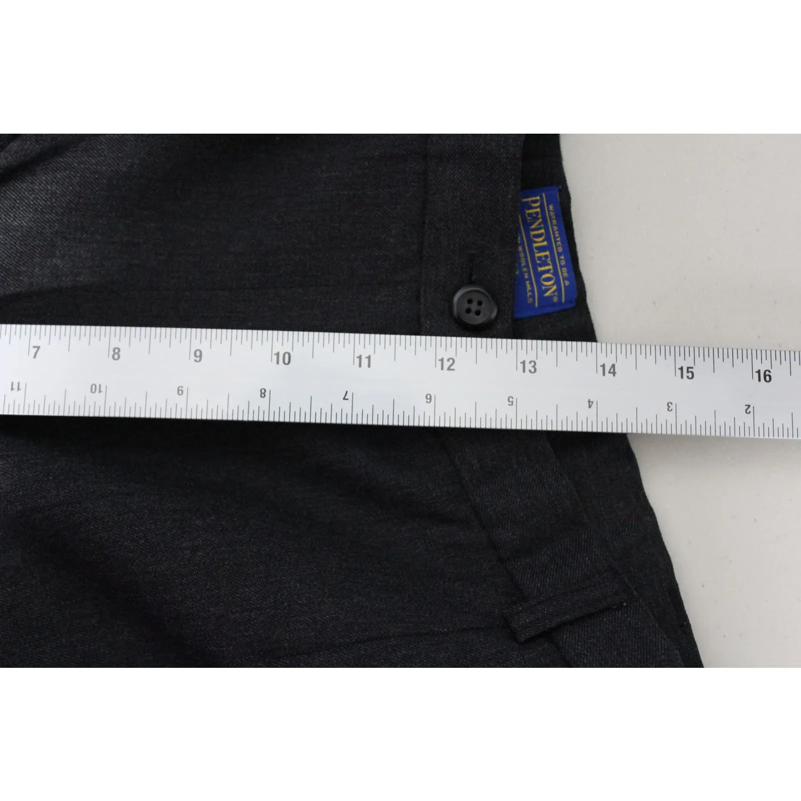 Pendleton 100% Virgin Wool Gray Tapered Pleated Trouser‎ Pants Size 10 - Image 8