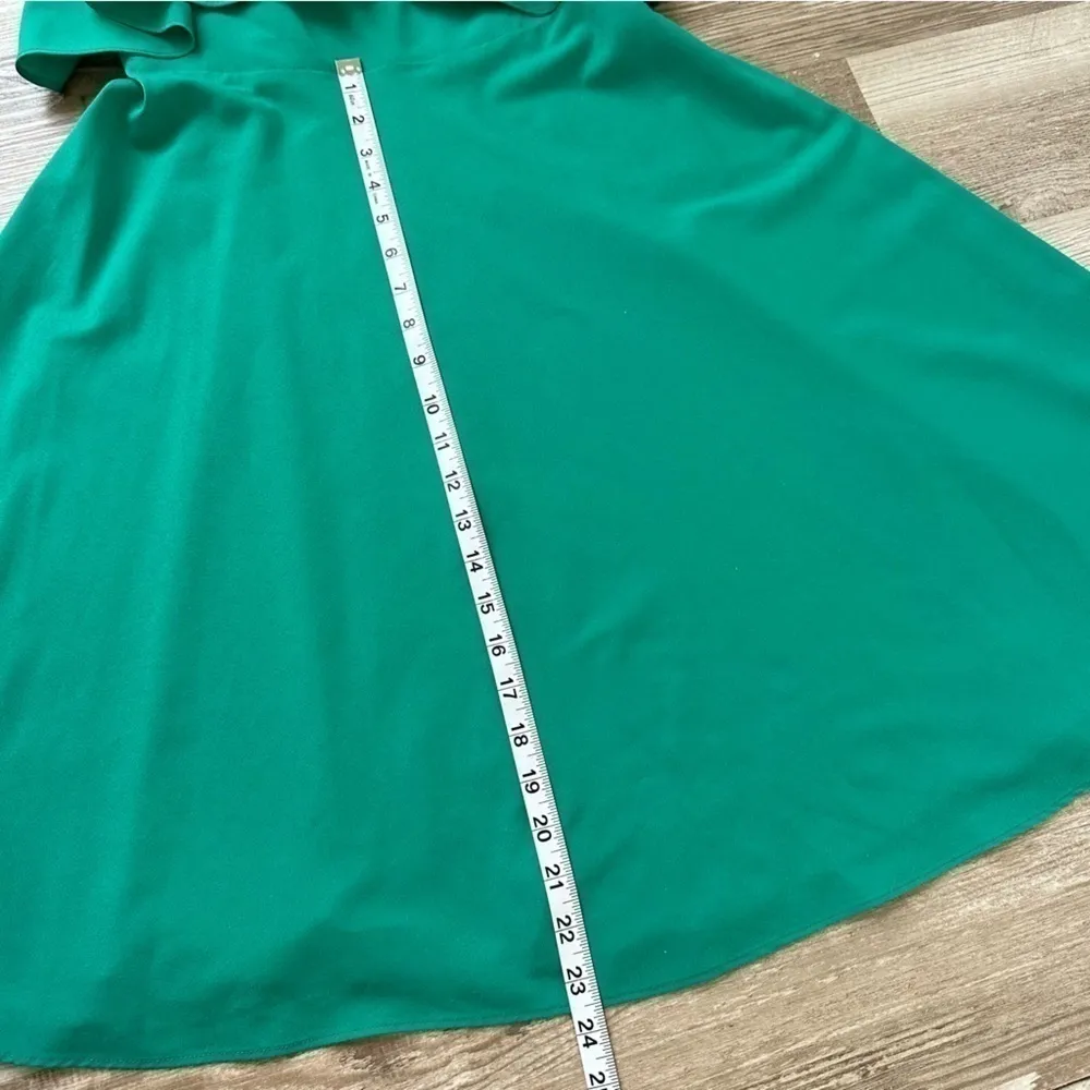 Ann Taylor green emerald cocktail party midi dress size 0 - Image 8