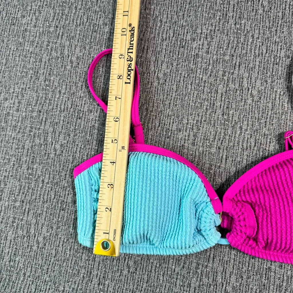 Salt + Cove Women’s Bikini Top Pink Size M - Image 13