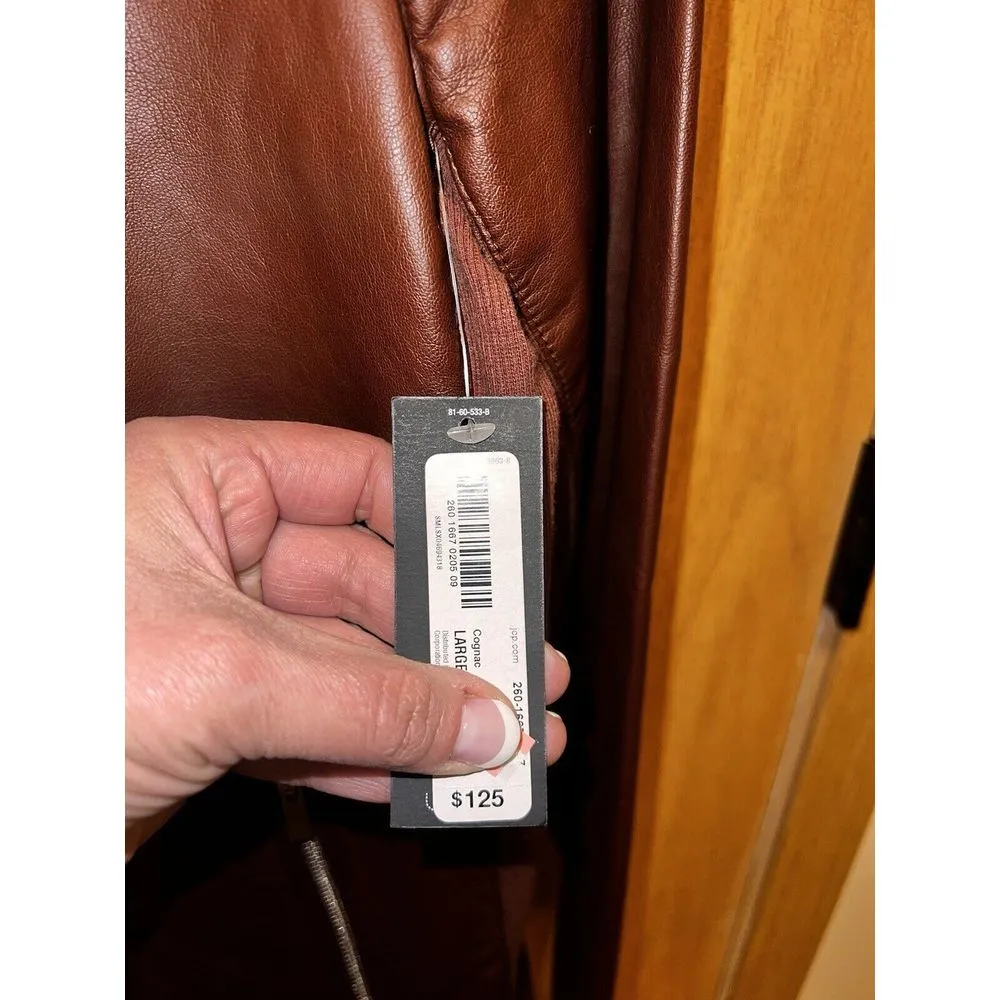 Worthington NEW Y2K Women's Jacket Large Brown Rayon JC Penney Retail‎ $125 - Image 4