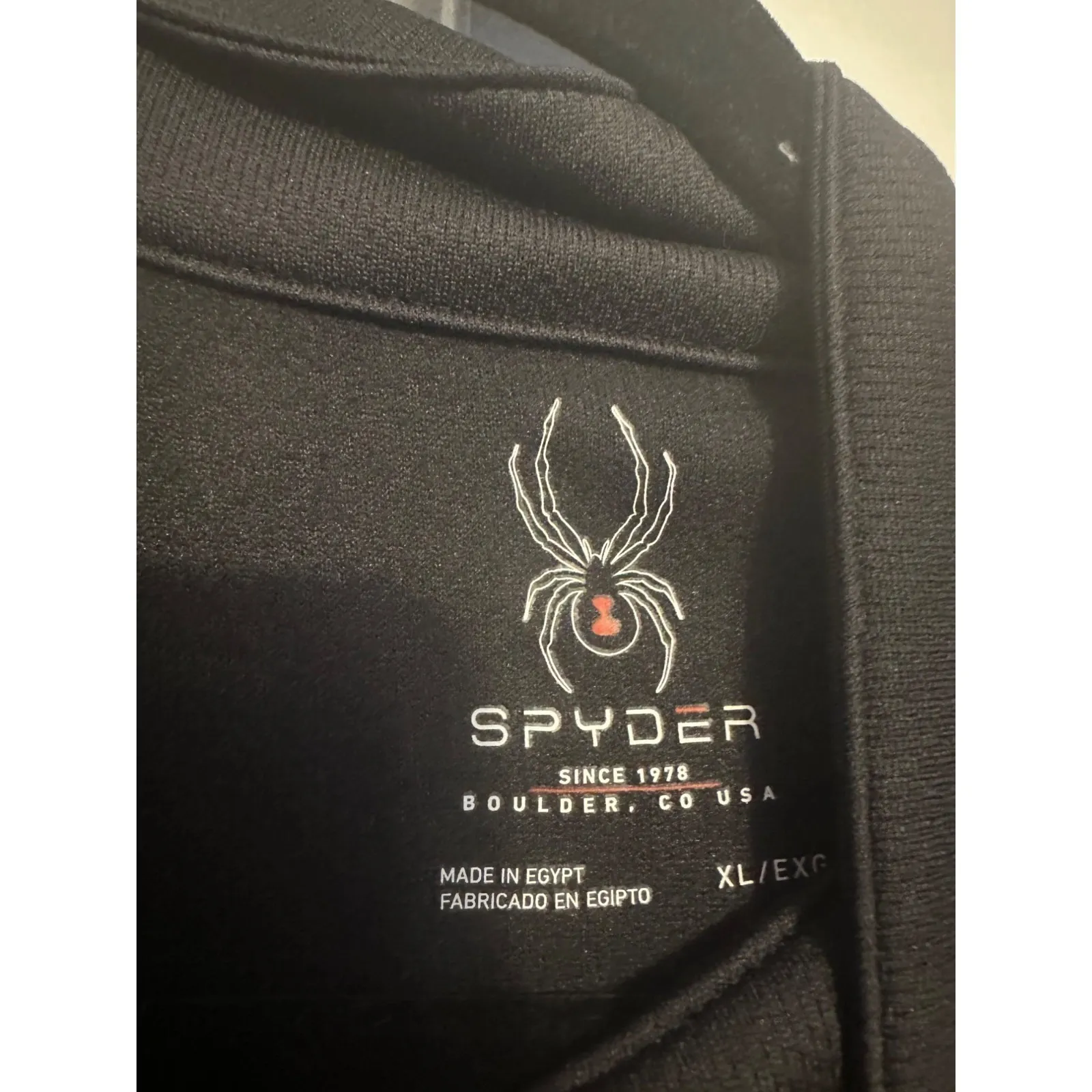 Spyder Black Long-Sleeve Quarter-Zip‎ Pullover XL - Image 5