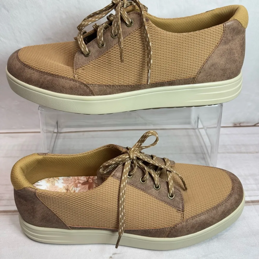 TRAQ by Allegra Copacetiq Tan Walking Shoe Lace Up Sneakers Women’s Size 40/9.5 - Image 2