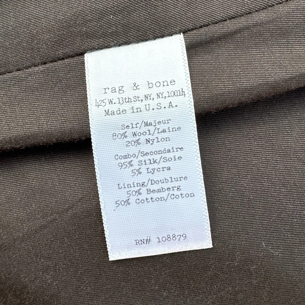 Rag & Bone Cargo Mini Wool Skirt Size 0 - Image 6