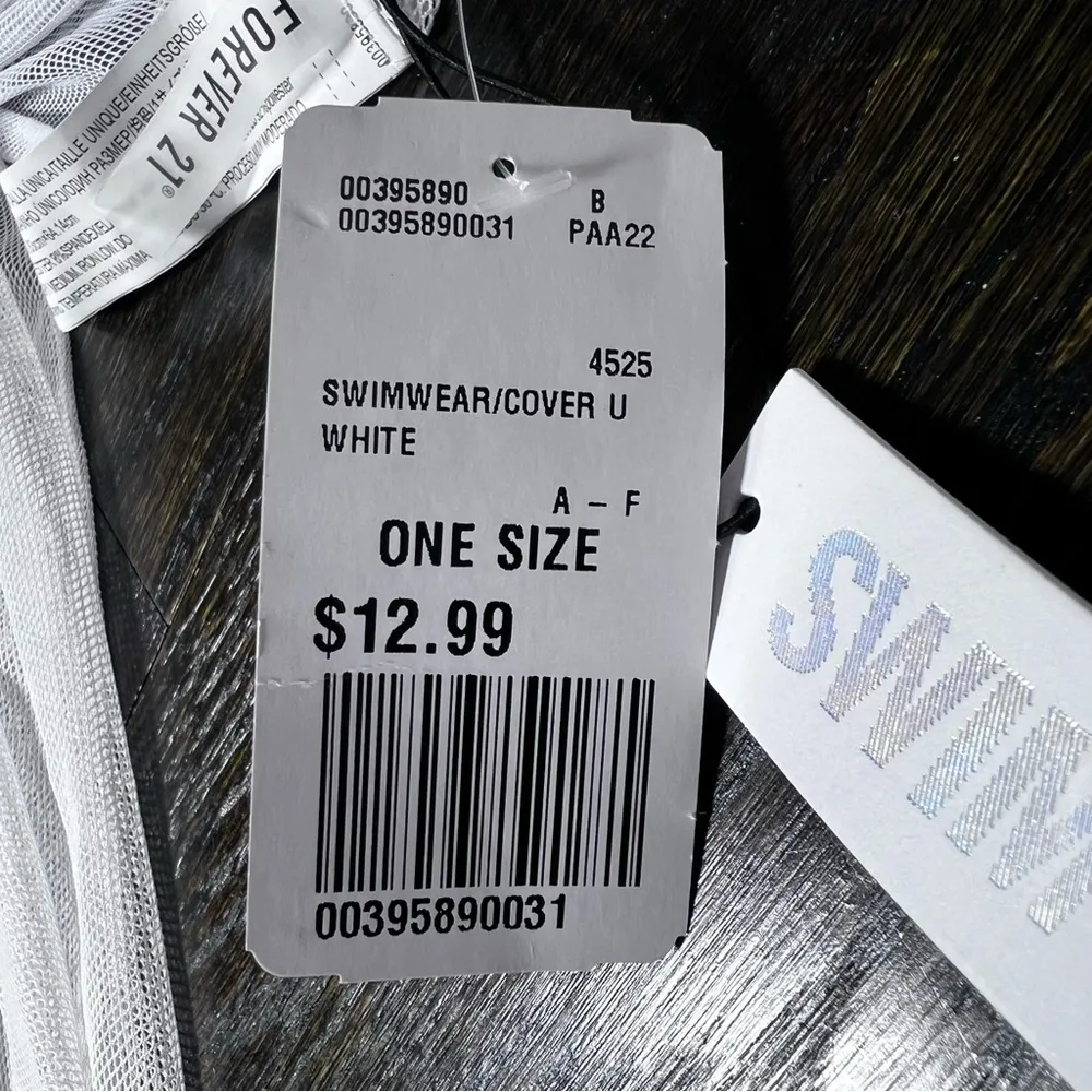 NWT  White Mesh Swim Coverup Skirt - Image 7