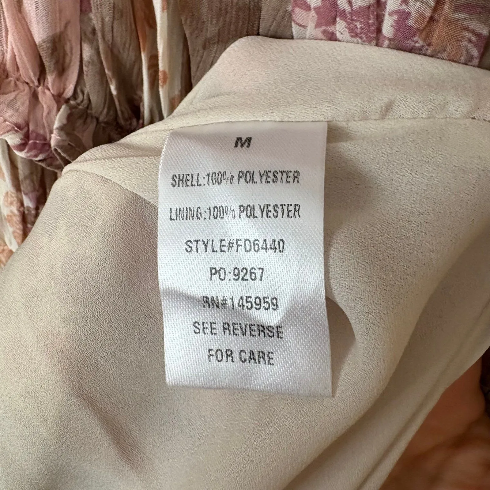 Vici Brown And Pink‎ Floral Maxi Dress Size Medium - Image 9