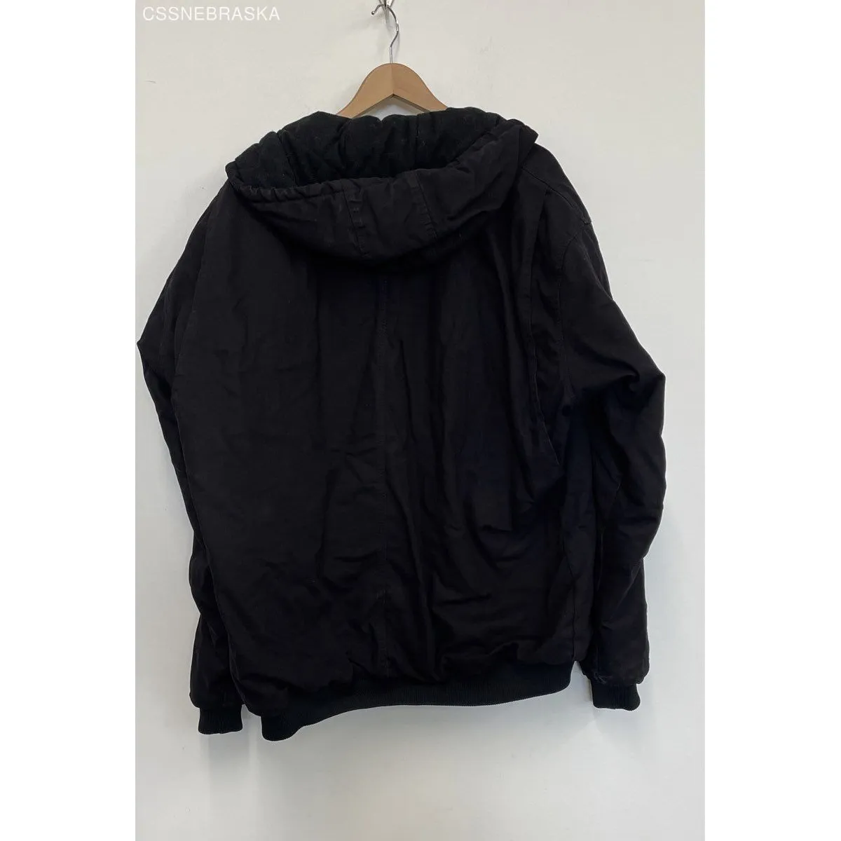 Berne Black Men's Canvas Jacket Highland Duck Hooded Workwear‎ HJ51BK - Image 8