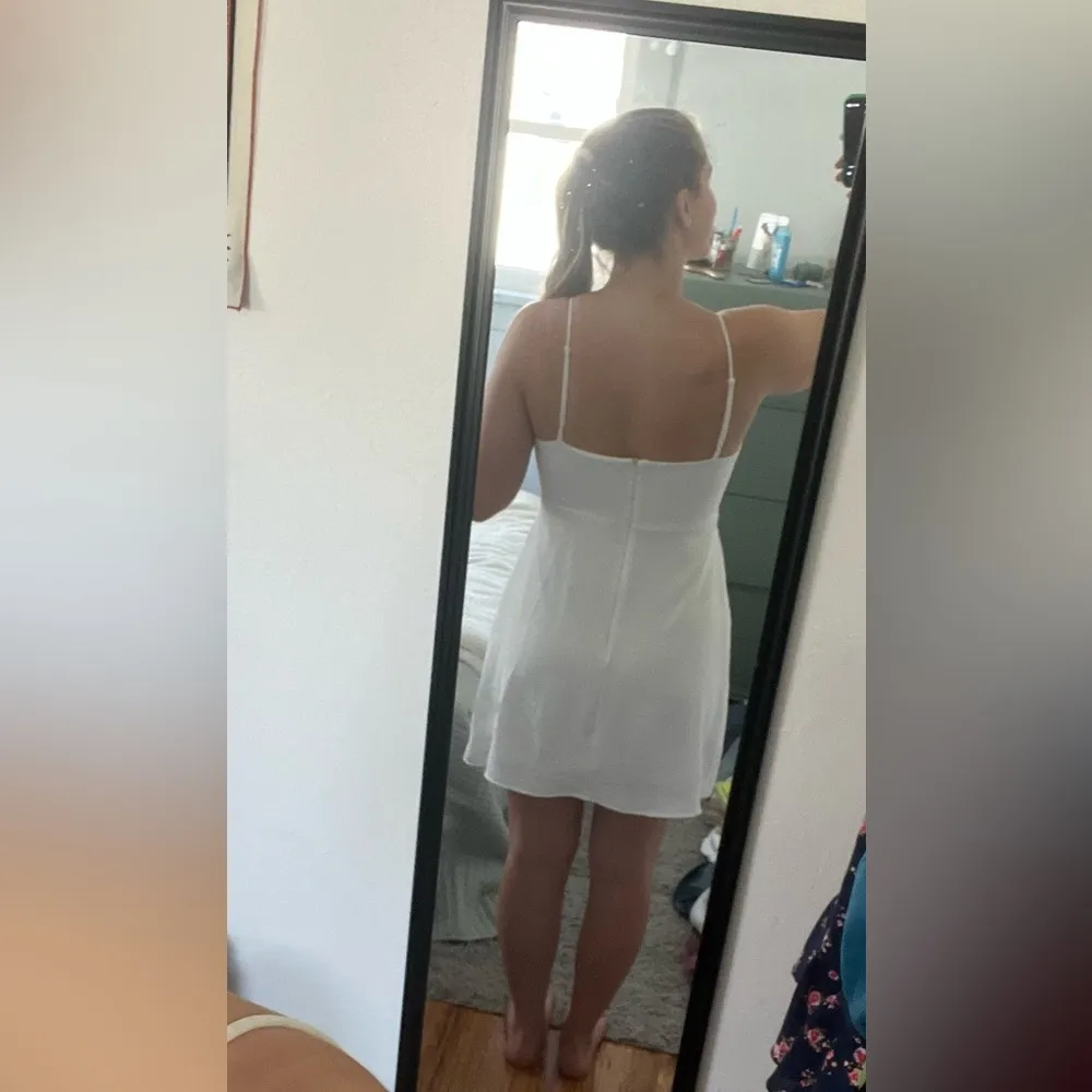 Cream Textured Dress - Image 2