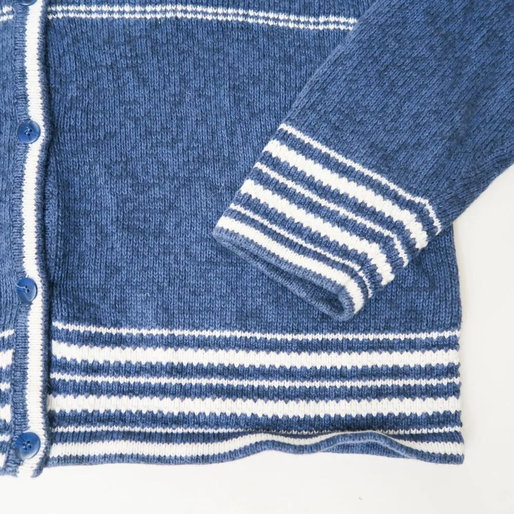 Vintage Y2K hristopher & Banks Blue Star Cardigan Sweater - Image 2