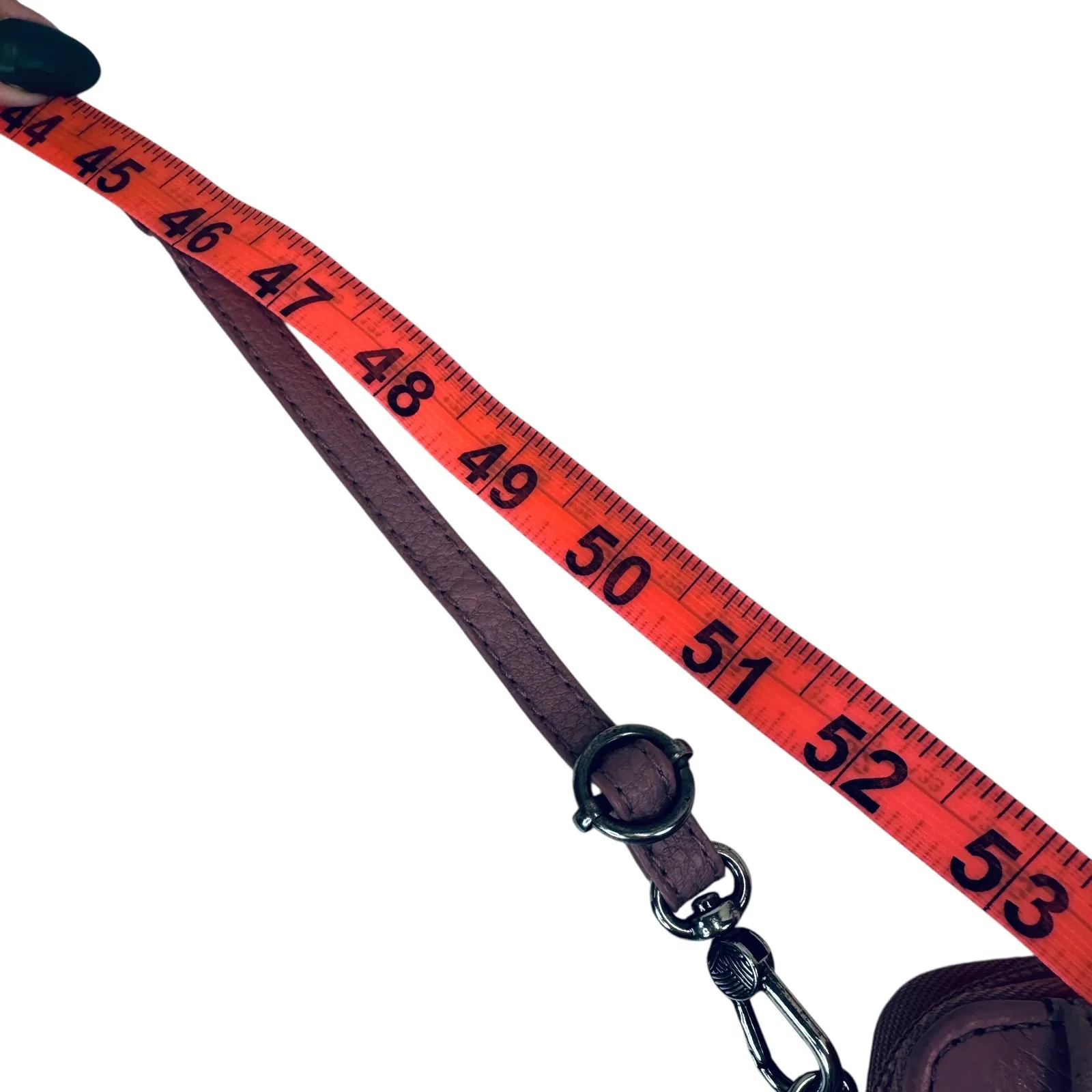 The Sak Leather Studded Wallet‎ Crossbody Purse Convertible Phone Bag Mauve - Image 10