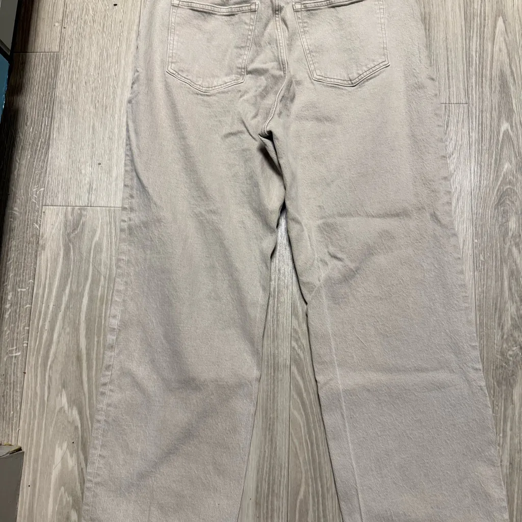 Abercrombie & Fitch Beige 90’s relaxed Jean high rise 33/16R - Image 6
