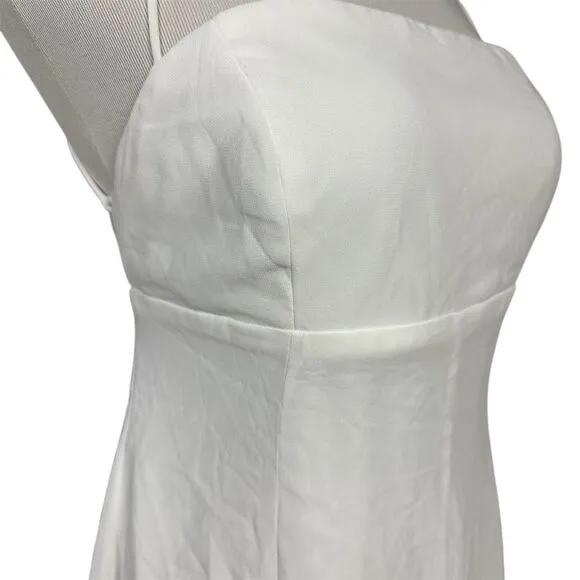 NWT Lulus Women's Perfected Sweetness White‎ Pleated Tiered Mini Dress Size XL - Image 4