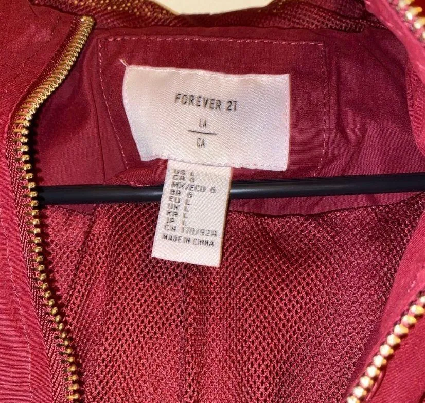 Maroon & gold utility jacket - Image 6