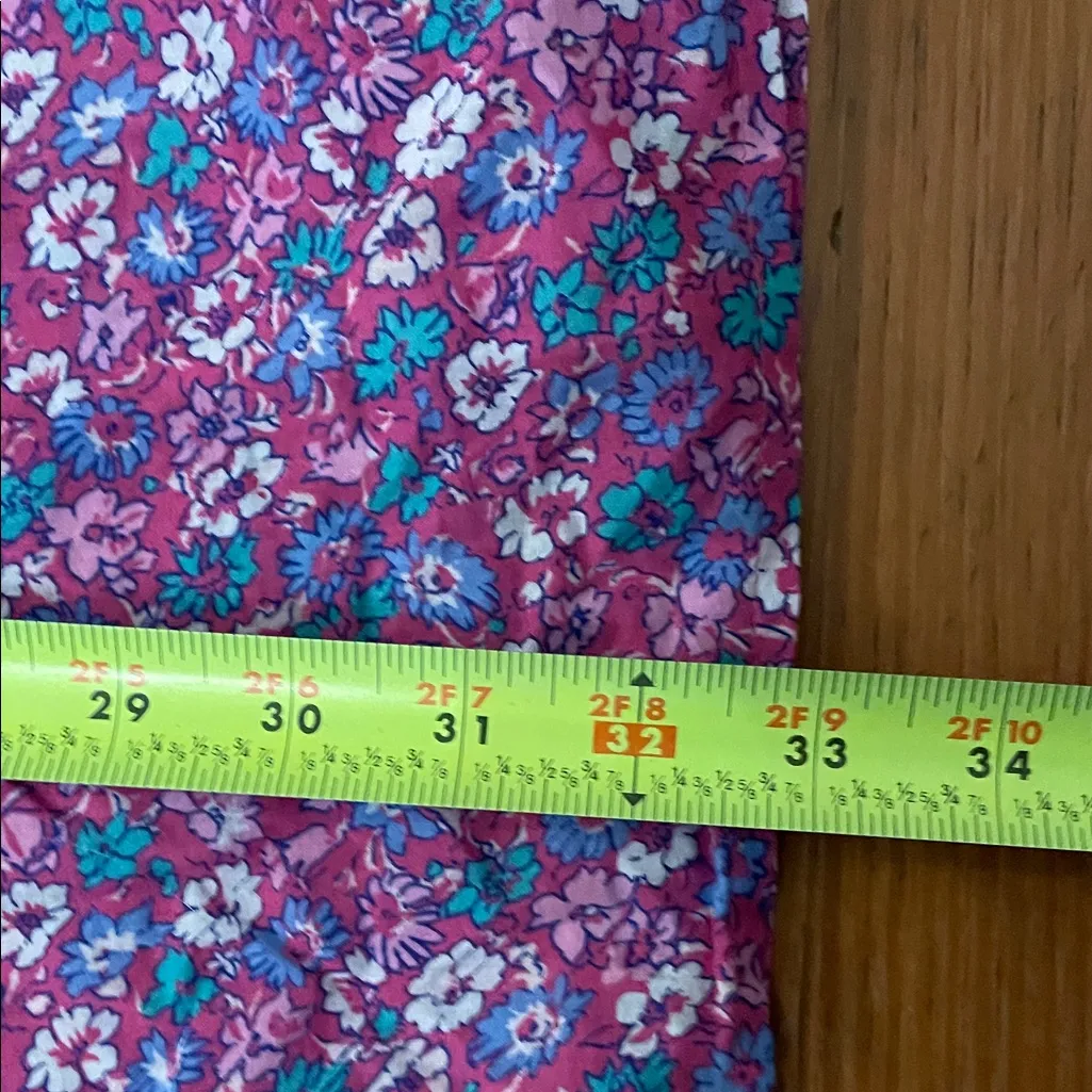 J. Crew Pink Floral Tie Sarong Wrap Skirt Sarang Womens Size 2X Beach Vacation - Image 7