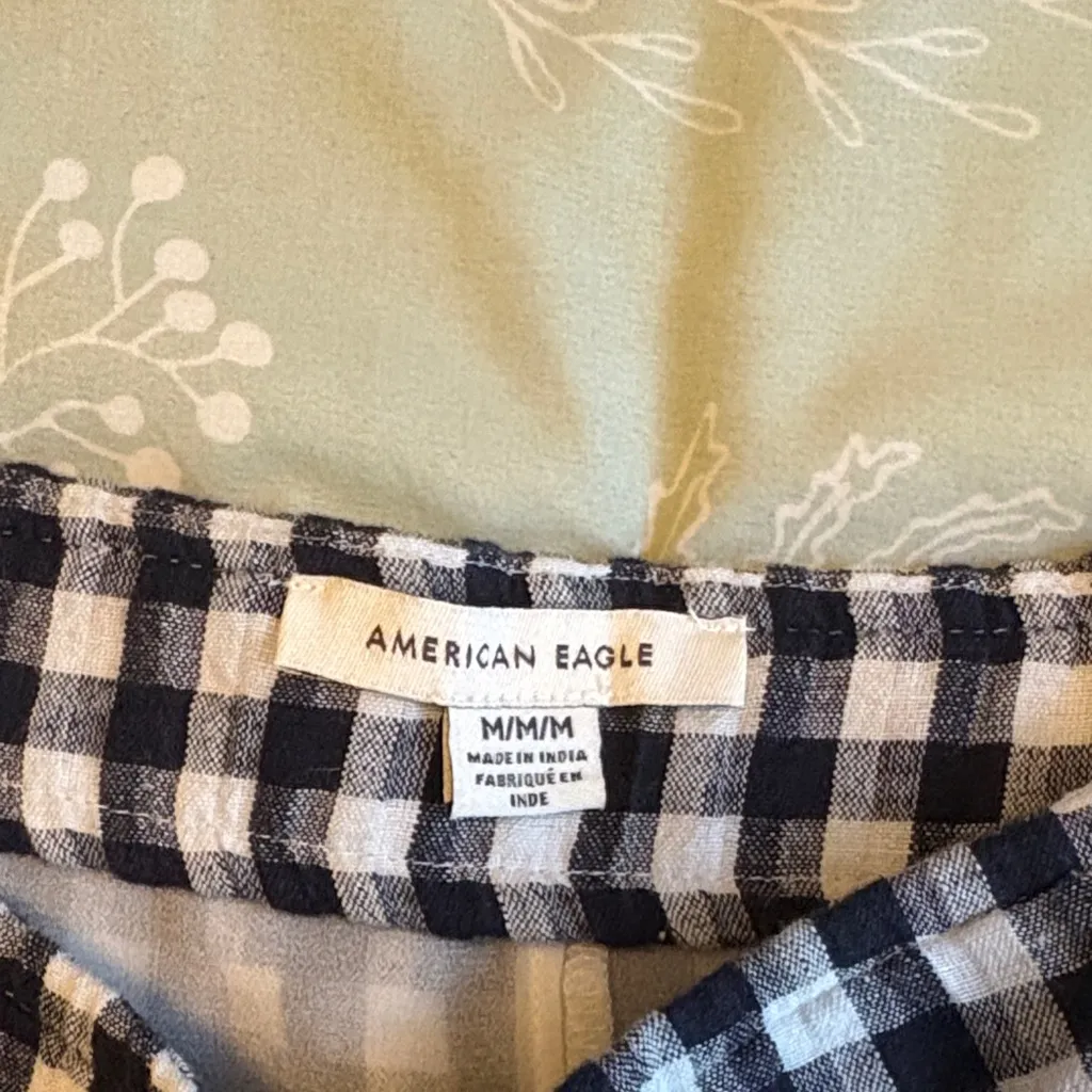 Dark Navy and White Checkered Skirt - Image 4