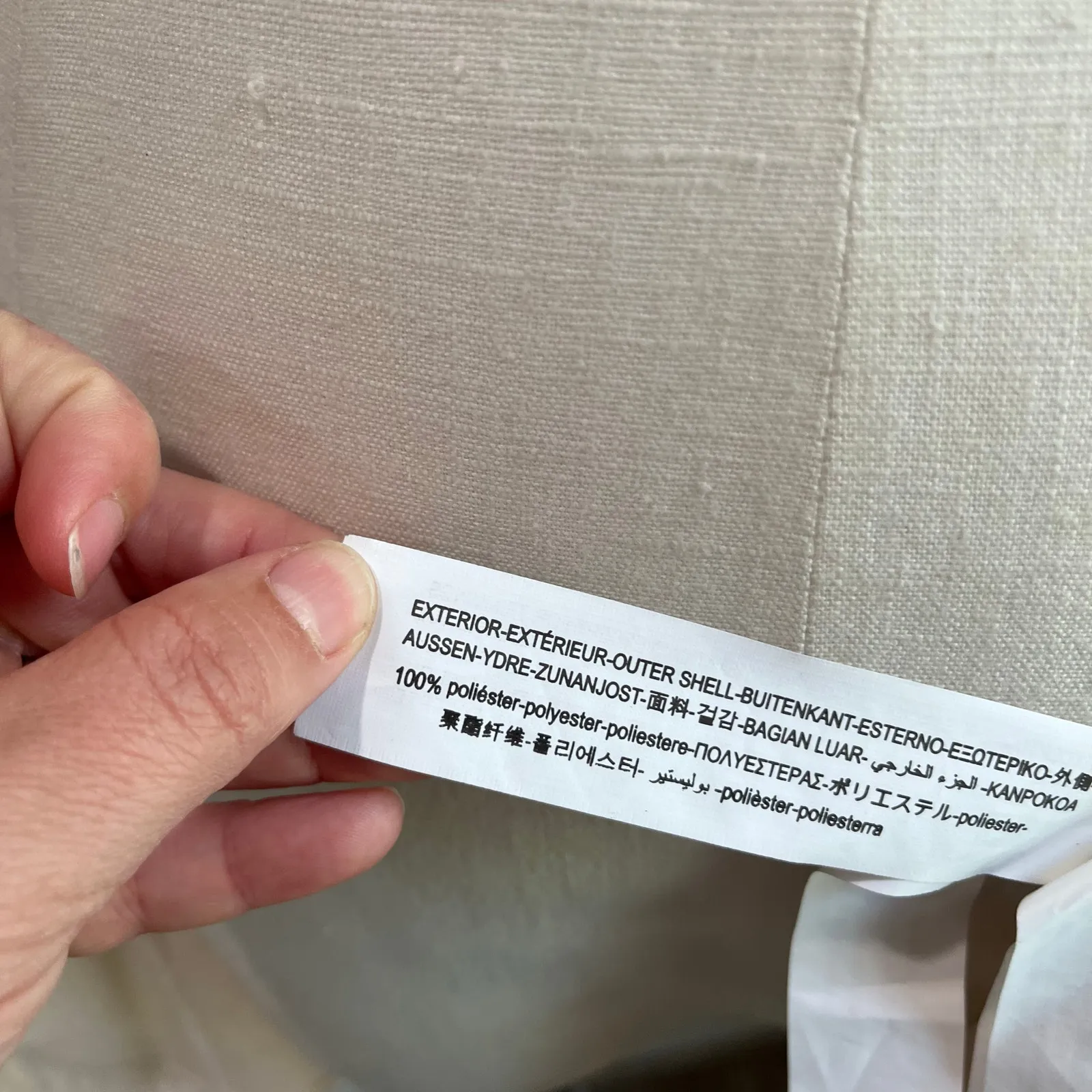 Zara Light Beige Sequin Mini Wrap Dress Size L - Image 4