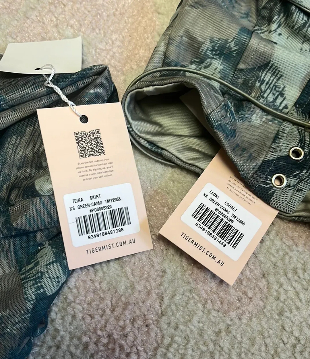 Tiger Mist Corset/Skirt Set NWT - Image 3