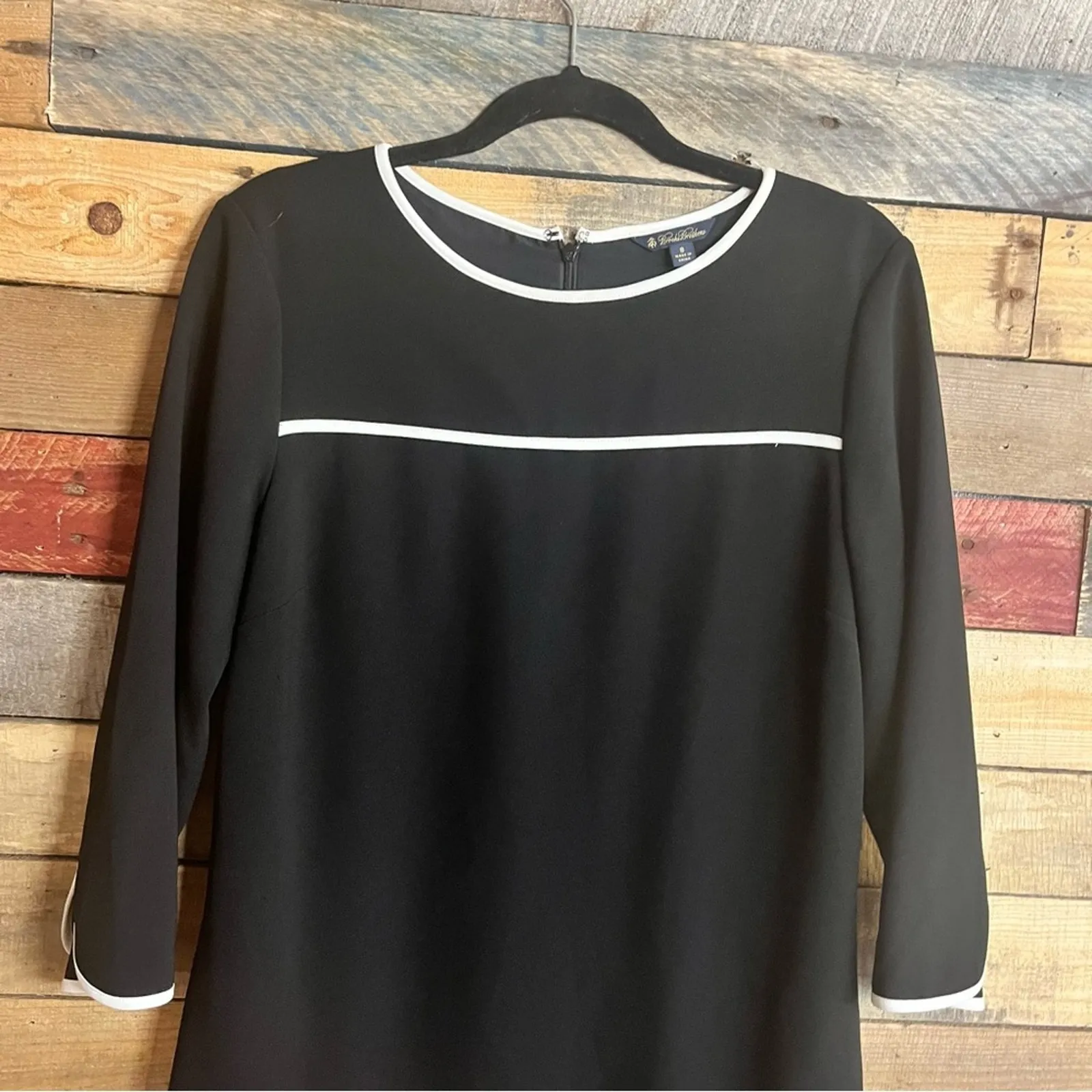 Brooks Brothers Black‎ Dress Size 8 - Image 3