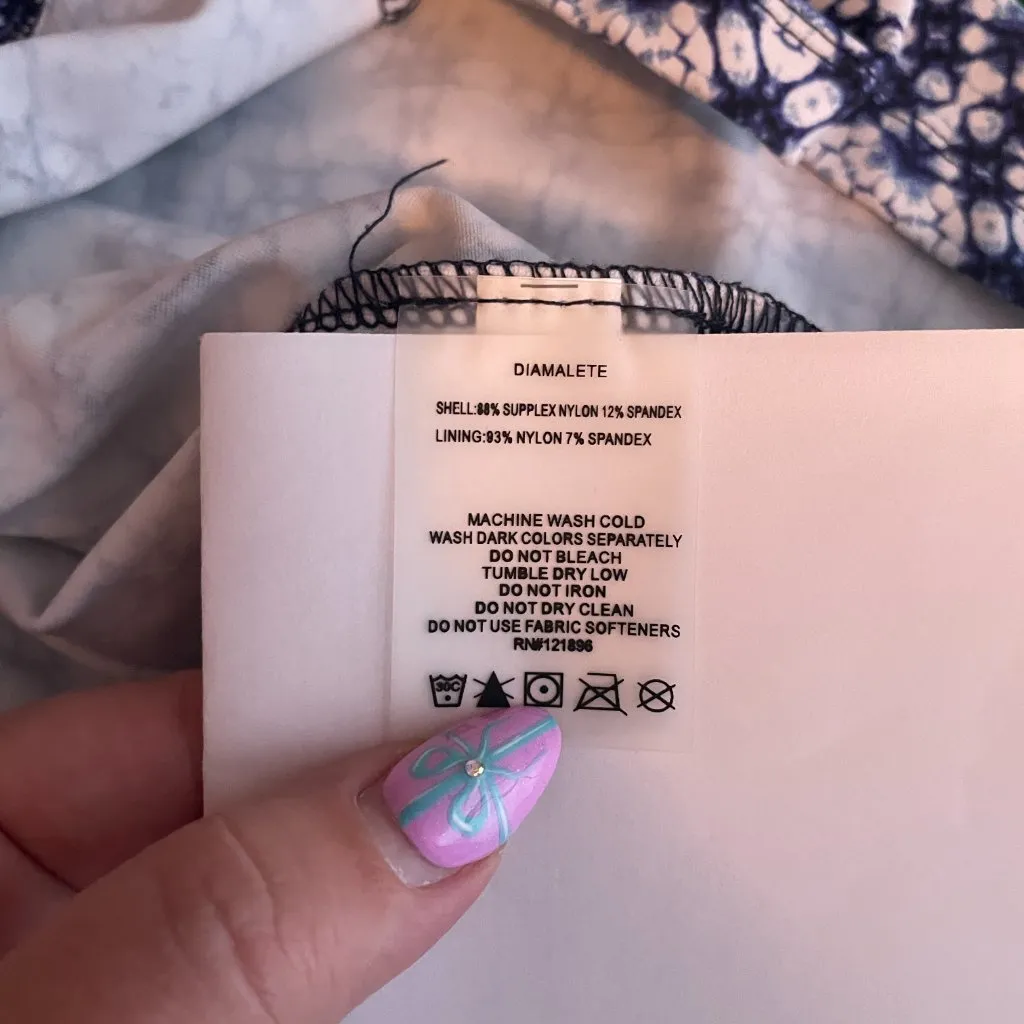 Title Nine Women S Blue White Tidal Wave Steadfast Dress Stretch Pocket Granola - Image 10