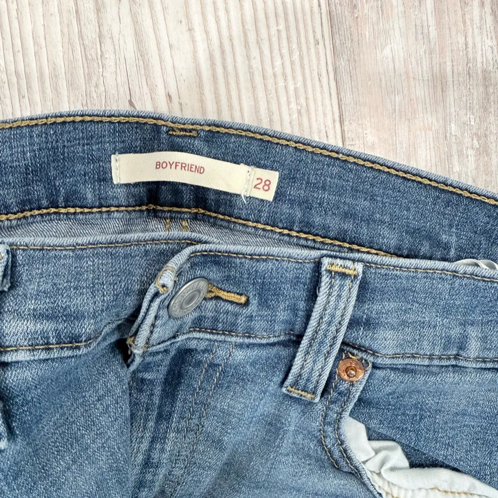 Levi's Blue Boyfriend Jeans - Image 2