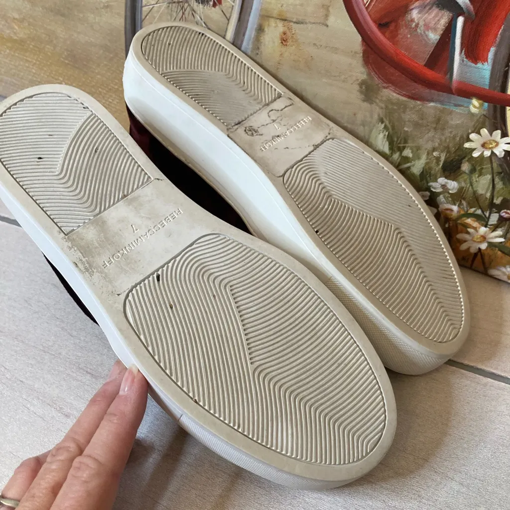 Rebecca Minkoff velvet slip on shoes. - Image 6