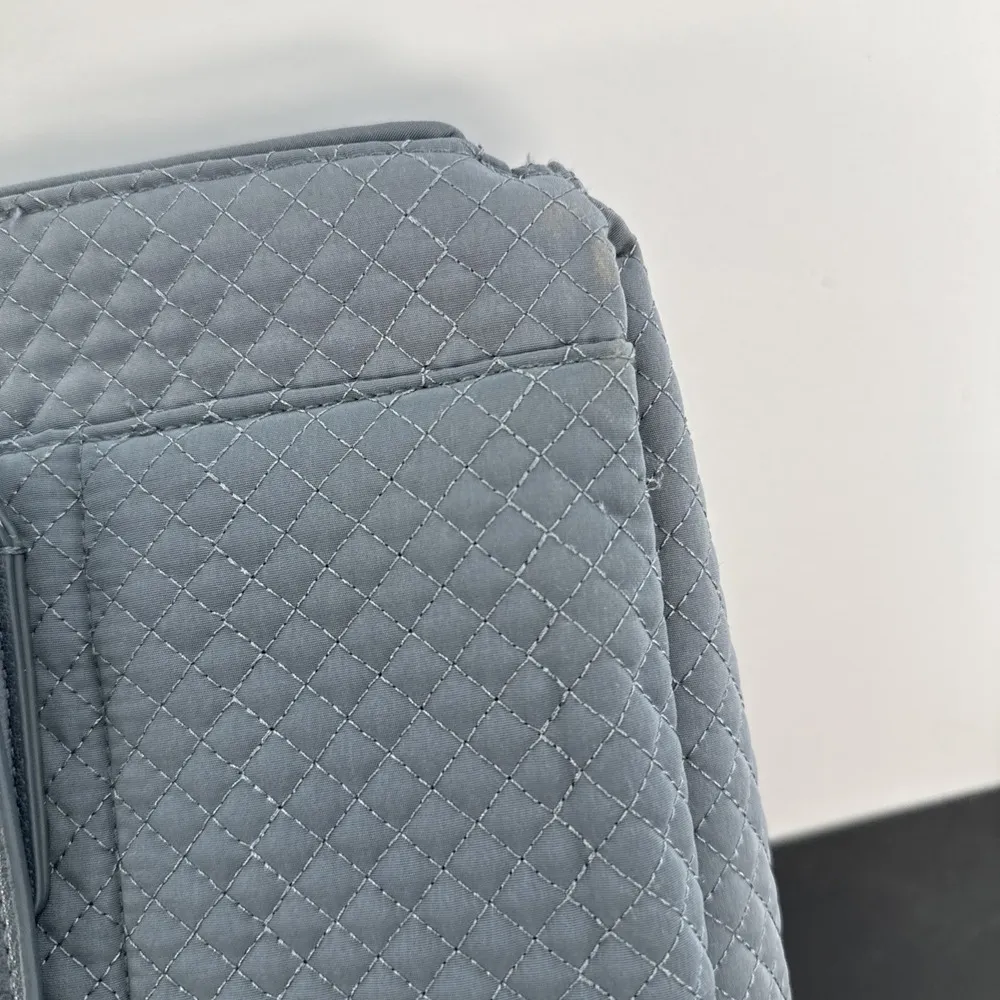 VERA BRADLEY Iconic Commuter Tote in Charcoal Mini Diamond Quilt 23212-541 - Image 14