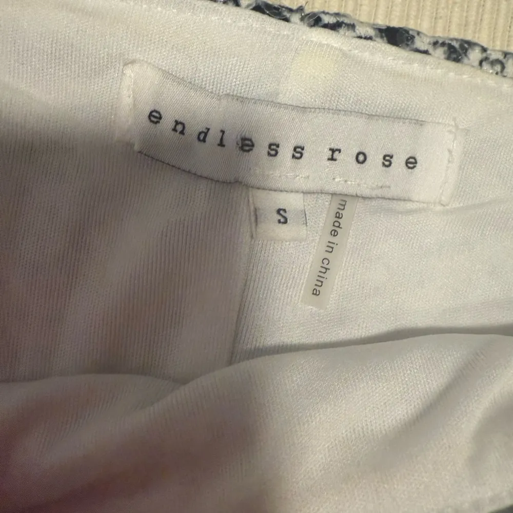 Endless Rose Black and White Mini Slip Skirt Set - Image 6