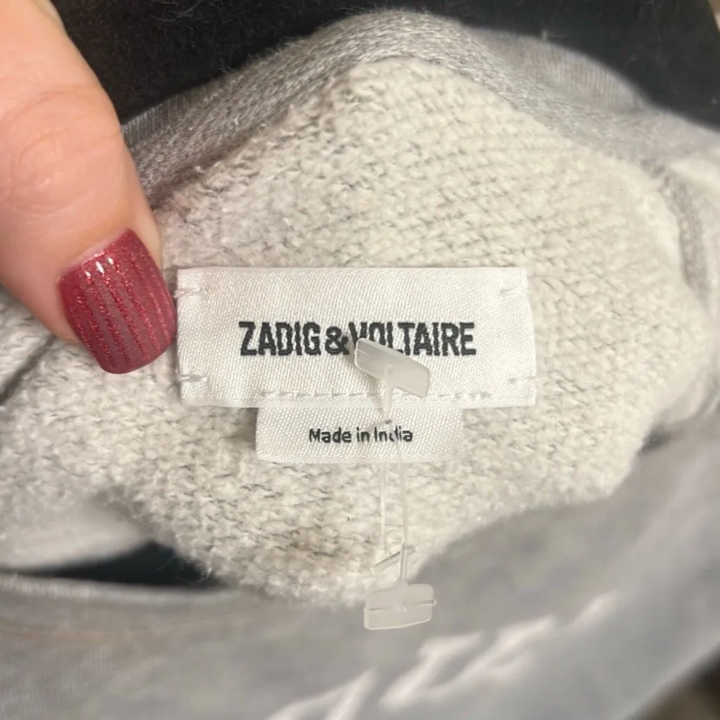 Zadig & Voltaire ✨ Amour Grey Sz Large Sweatshirt✨ - Image 6