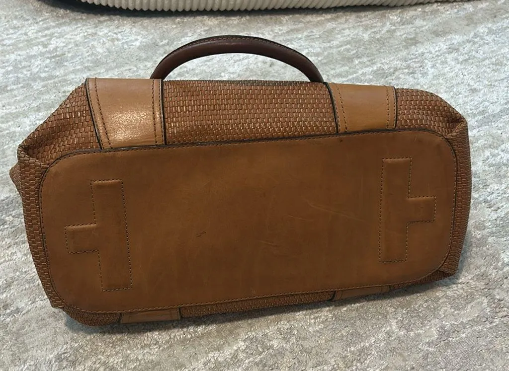 tory burch woven leather tote bag - Image 2