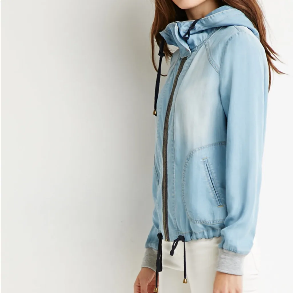 F21 Life in Progress chambray jacket - Image 2