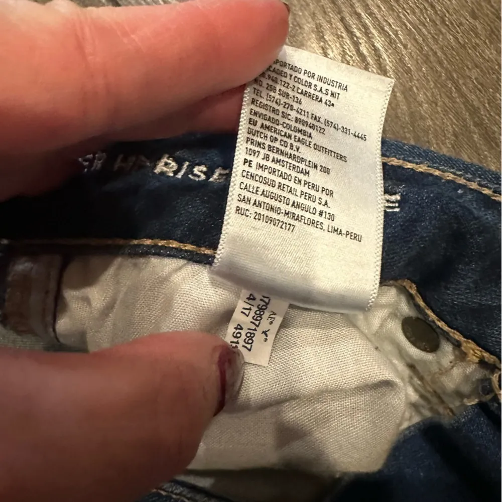 American Eagle Jeans Super Hi-Rise Shortie Womens Denim Raw Hem Zippers Shorts 6 - Image 10