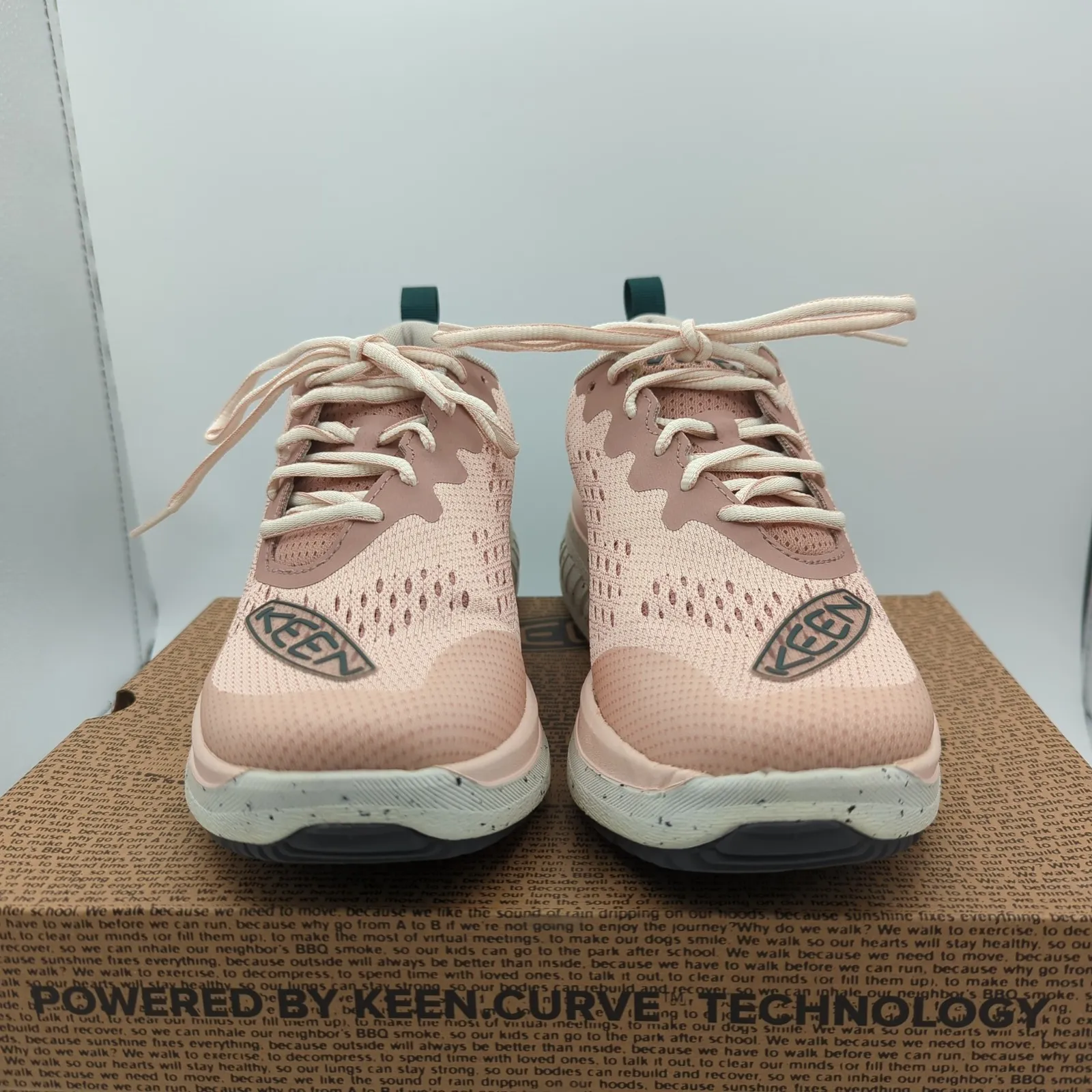 KEEN WK400 Walking Shoes Fawn Peach Women's Pink Athletic Sneakers 10 1027475 - Image 3
