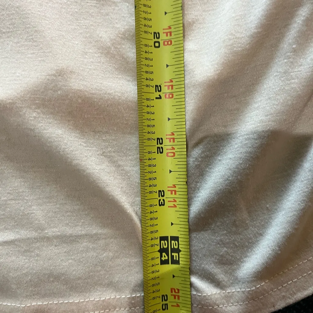 SHEIN Cream Pink Long Sleeve Tee Graphic Compass Design Sweater T Shirt SZ L - Image 7