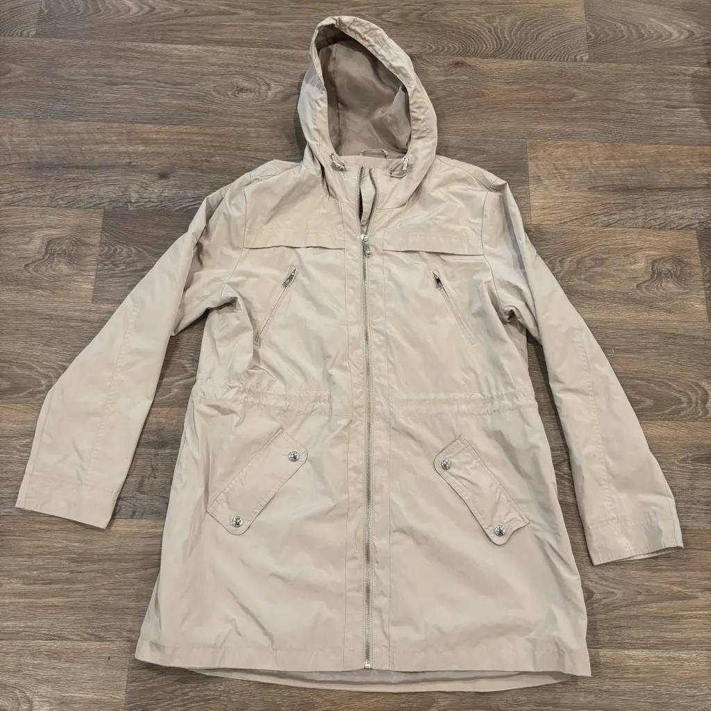 Sam Edelman Women’s Utility Lightweight Hooded Jacket – Tan – Size Large - Image 3
