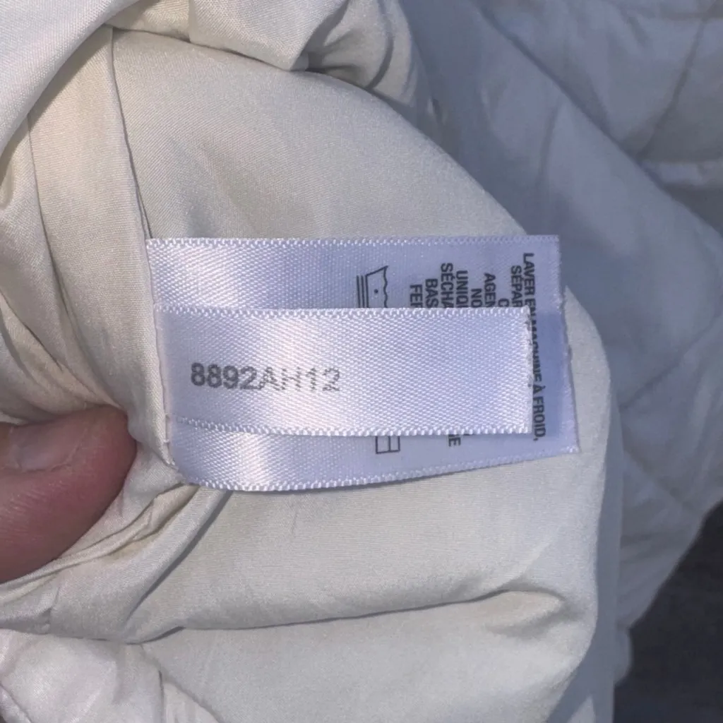 Y2K Aeropostale White Puffer Jacket Large - Image 8