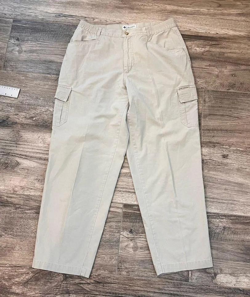 COLUMBIA SPORTWEAR LIGHT TAN CARGO OUTDOOR HIKING PANTS WITH POCKETS #38 - Image 12