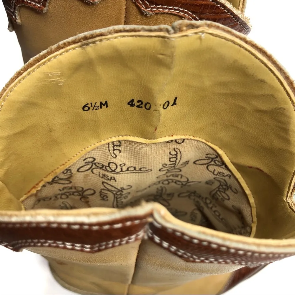 Zodiac Cowboy/Cowgirl Western Boots Vintage 80’s - Image 10