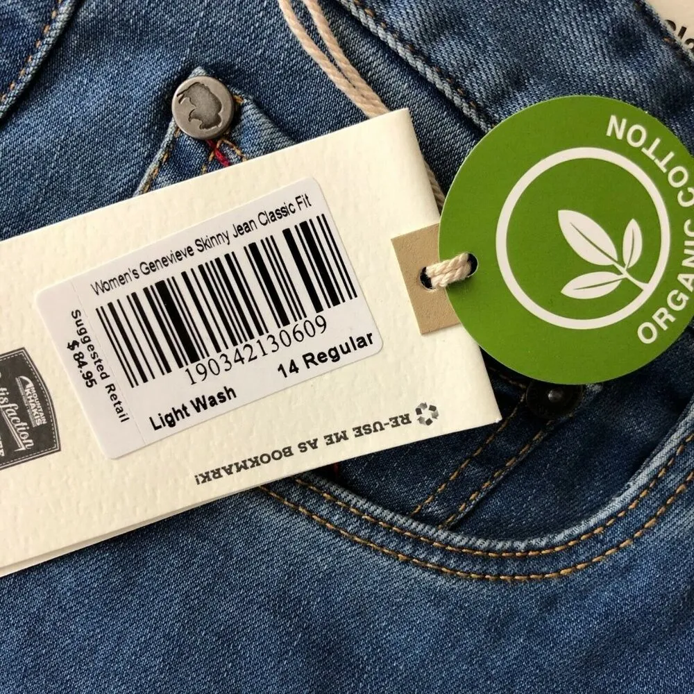 Mountain Khakis Womens Genevieve Skinny Jeans Classic Fit Light Wash Size 14 Blue - Image 5