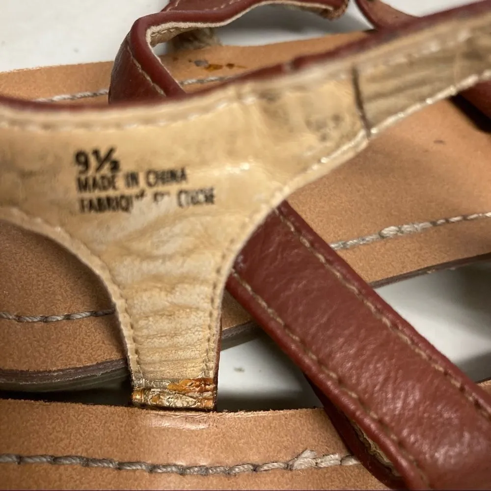 MERONA, Women’s Sandals, Brown, Size 9.5,‎ - Image 2