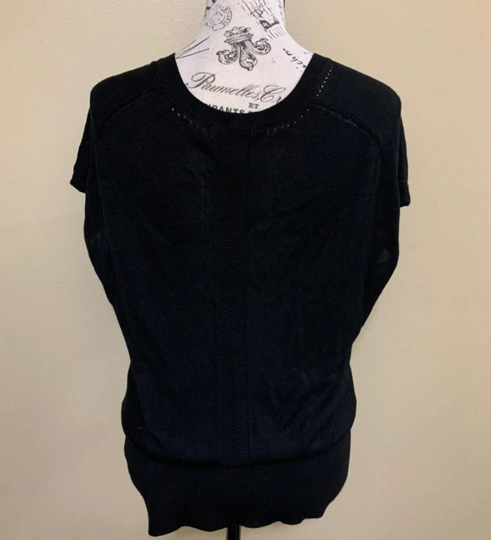 White House Black Market Black Cover Up Top XS - Image 3